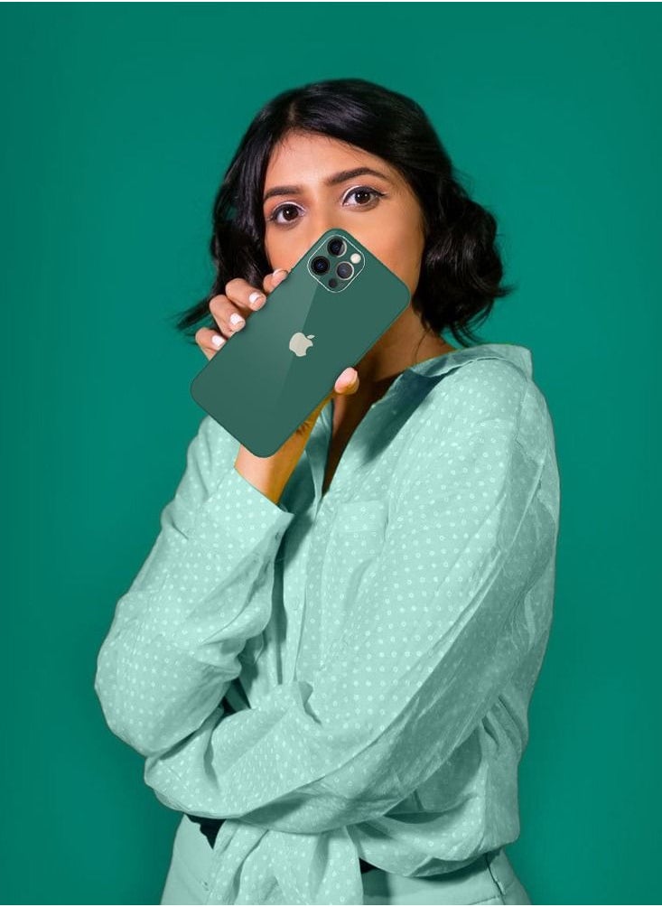 CATANES - iPhone 12 Pro / iPhone 12 Case Slim Shockproof Case Camera Lens Protection Cover 6.1 inch Green - Image 1
