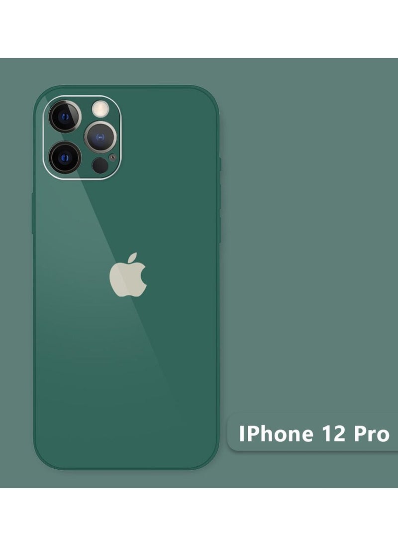CATANES - iPhone 12 Pro / iPhone 12 Case Slim Shockproof Case Camera Lens Protection Cover 6.1 inch Green - Image 1