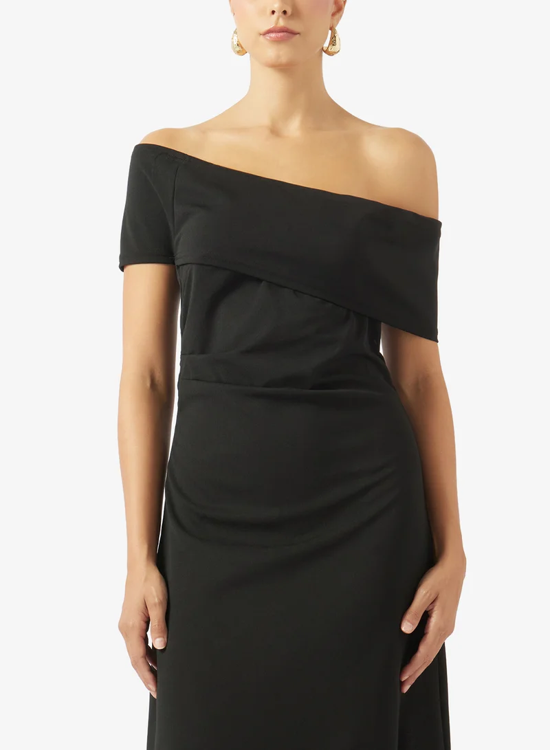 Ella  One Shoulder Dress With Asymmetric Hem for Women | Best Price UAE
