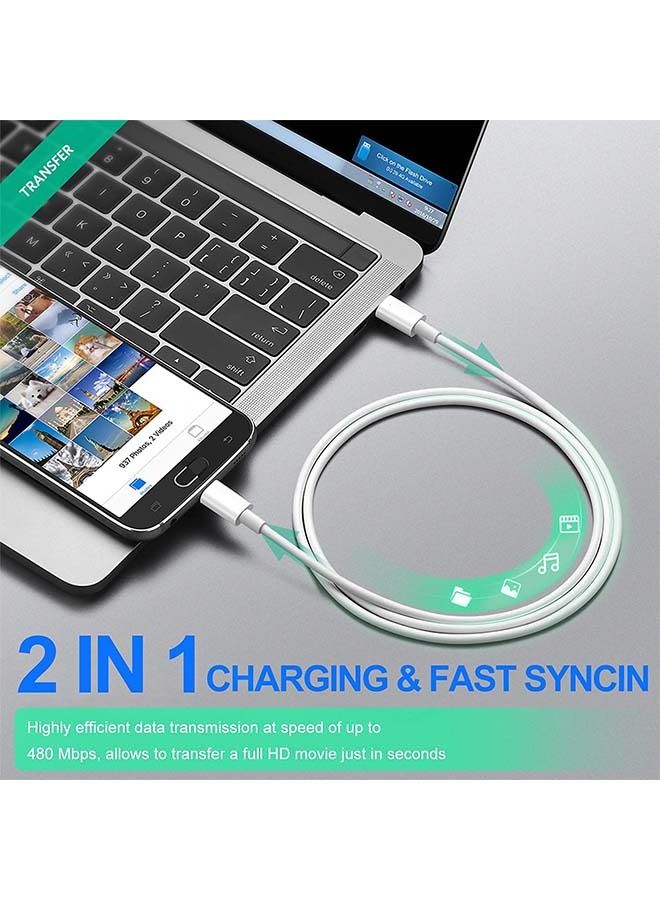 Taimi High Power USB C to USB C CablePower Delivery Type C To Type C Cable - 3.0 Cable Compatible with Mac Pro- 1m  - Image 4