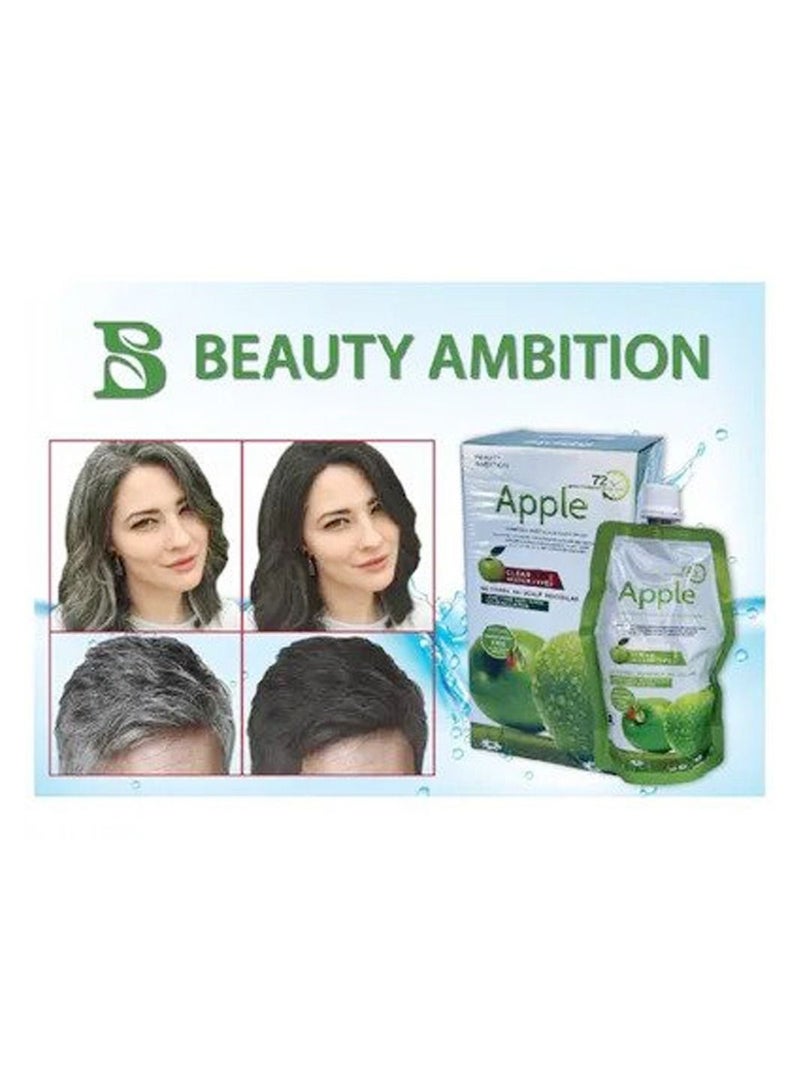 BEAUTY AMBITION Apple Ammonia Free Black Hair Color Cream 1000ml  - Image 3
