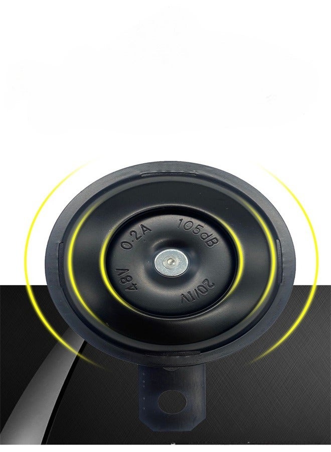 Loquat 48V Warn Loud Horn Trumpet Electric Metal Horn Waterproof For Motorcycle Electric Scooter - Image 3
