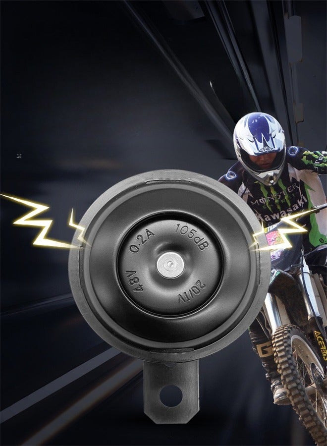 Loquat 48V Warn Loud Horn Trumpet Electric Metal Horn Waterproof For Motorcycle Electric Scooter - Image 1
