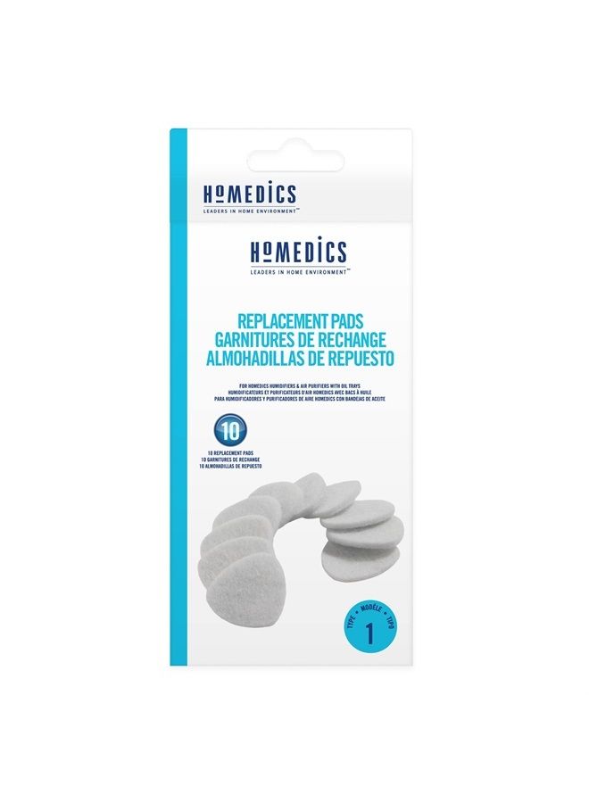 HoMedics وسادات ميكروفايبر بديلة UHE-PAD1، بيضاء - Image 3