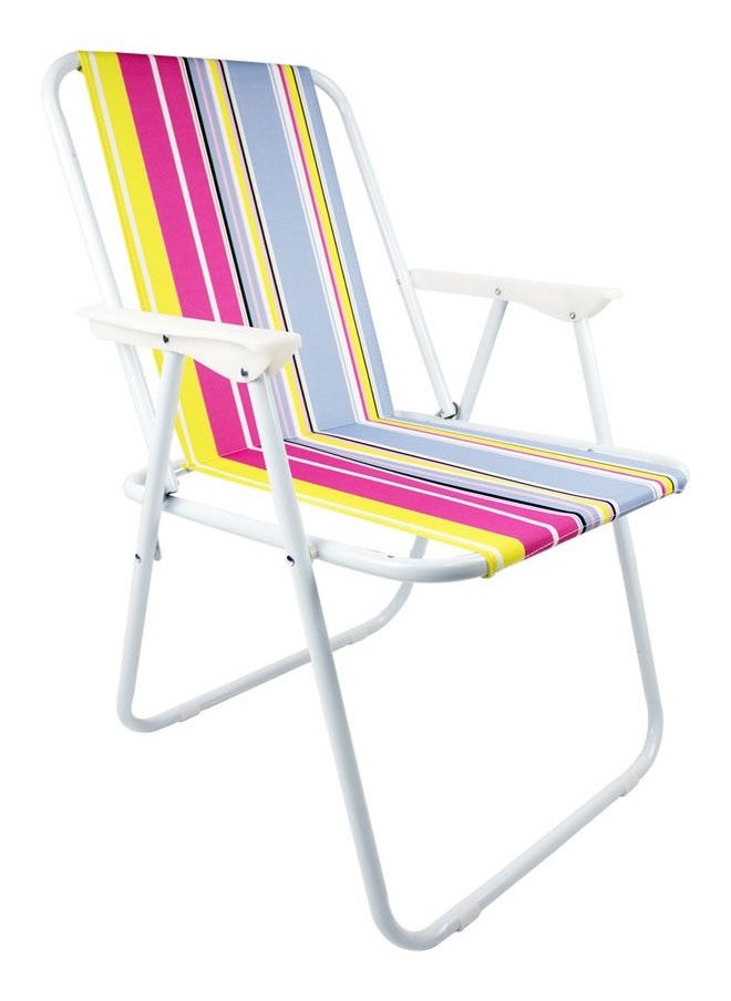 YANEK Foldable Beach Chair Striped, Multi-Color  - Image 1