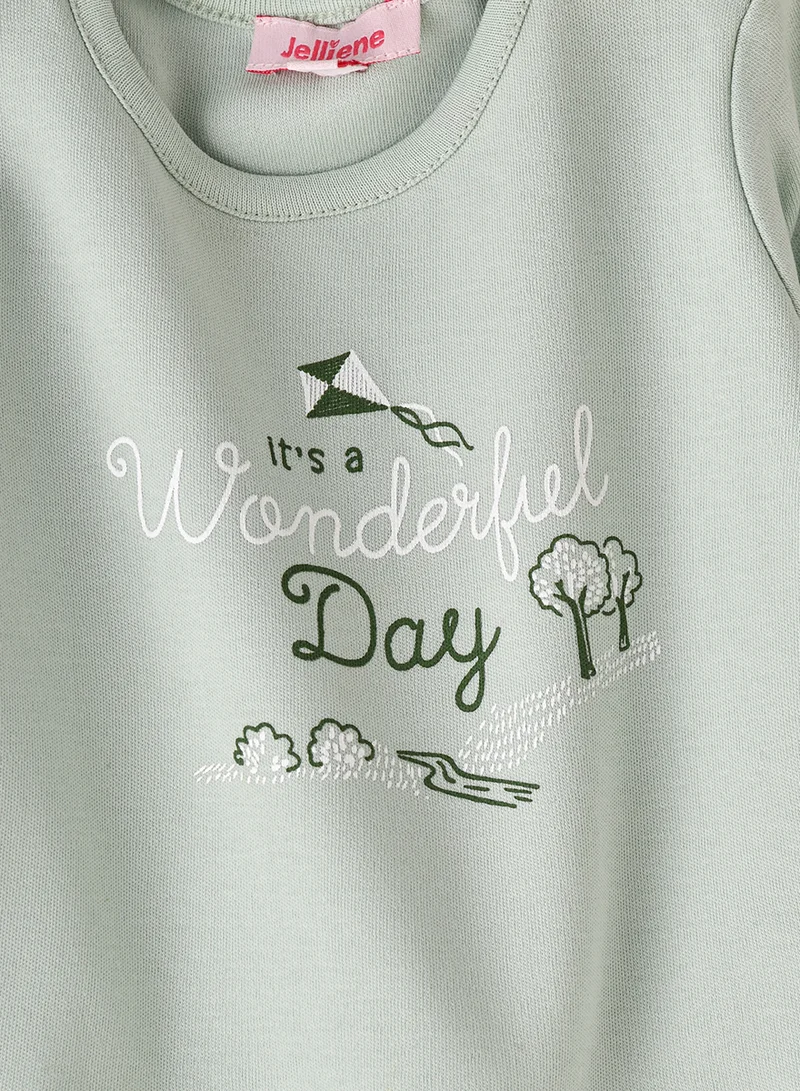 Jelliene Girls' 'It's a Wonderful Day' Graphic Sweatshirt
