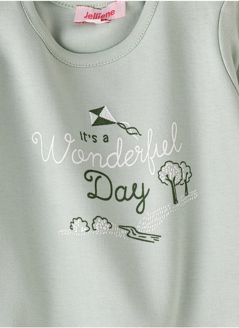 Jelliene Girls' 'It's a Wonderful Day' Graphic Sweatshirt  - Image 3