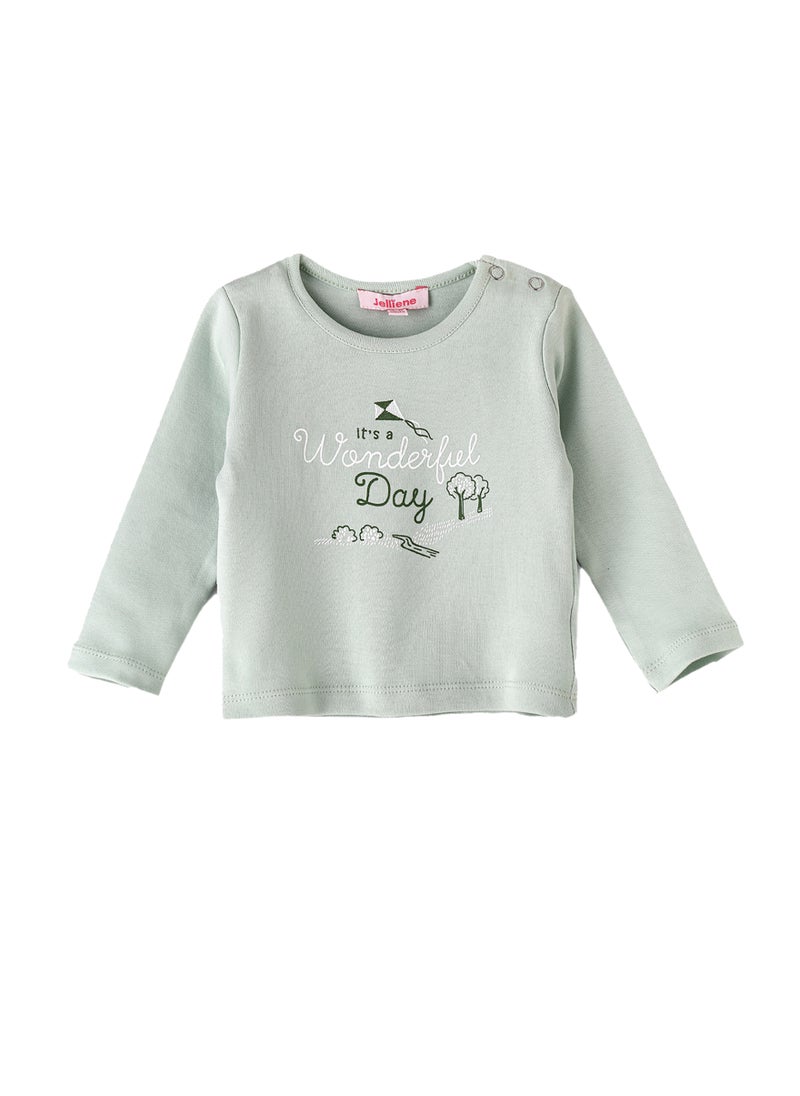 Jelliene Girls' 'It's a Wonderful Day' Graphic Sweatshirt  - Image 1