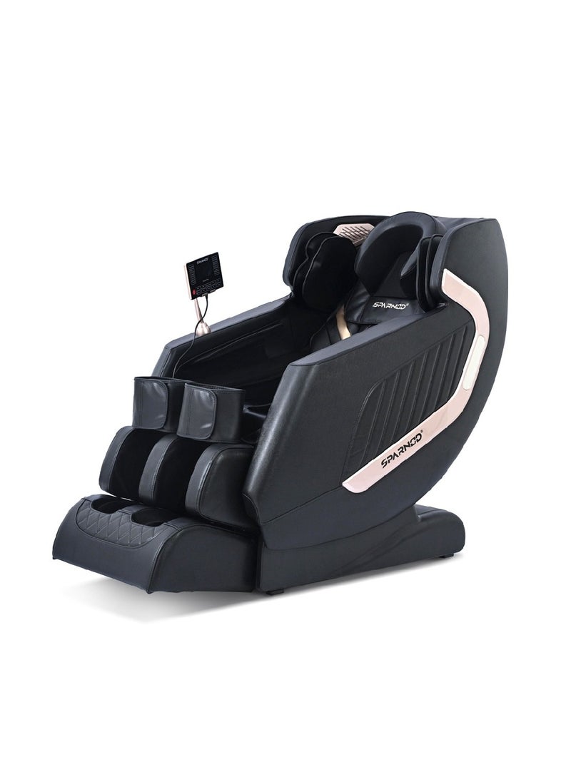 Sparnod Fitness - Sparnod Fitness New Deluxe Plus Massage Chair Recliner: Featuring 22 Fixed Massage Balls, 22 Airbags, Back Heat Therapy, Zero Gravity, Foot Massage, LCD Display, Bluetooth Speakers - Image 1