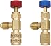 WRAJPQM 2Piece Brass Manifold Gauge Valve Core Removal Set for R410a and R22 Refrigerant 14 SAE Air Conditioning Service Tool with Shut Off Valve - Image 2