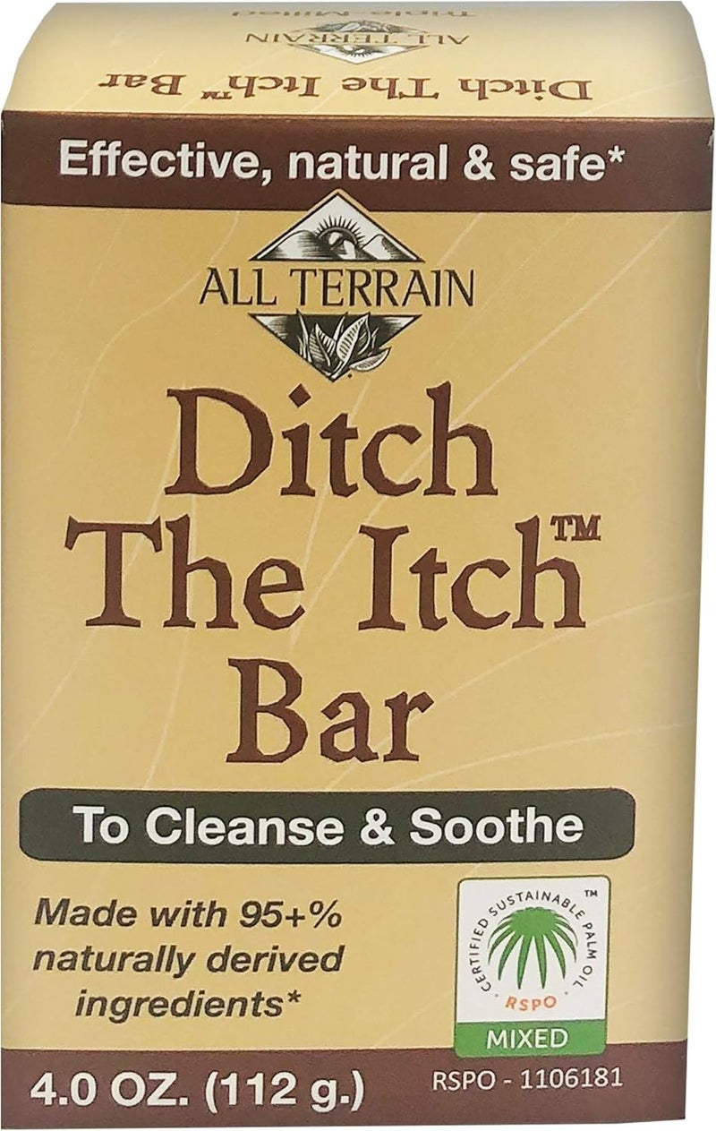 All Terrain Natural Ditch the Itch Bar - 4oz for Cleansing and Soothing Itchy Skin - Image 1
