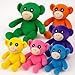 Syhood 6 Pcs Neon Stuffed Animal Monkeys for Kid Valentines Day Stuffers 78 Inch Rainbow Jungle Party Favors Monkeys Plush Toys for Kids Safari Birthday Party Supplies - Image 2