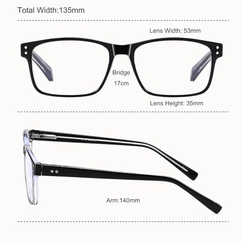 EYECEDAR 4-Pack Reading Glasses for Men Blue Light Blocking Readers for Men Women Adjustable Metal Spring Hinges Eyeglasses 1.00 - Image 5
