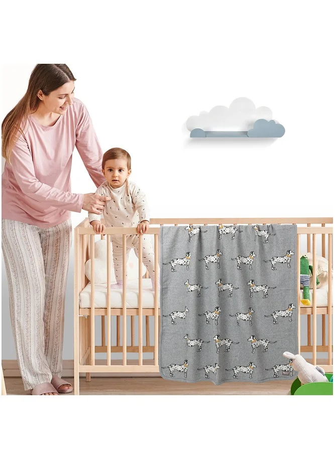 نورتر Soft Baby Blankets For Boys And Girls 100% Combed Cotton Lightweight Fleece