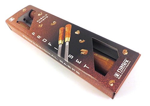 Narex, 3 Piece Set Round Rattail, Half Round and Rectangular 150 mm Cabinetmaker Wood Course Cut Rasp Hardwood Handle analog, 854201 - Image 3