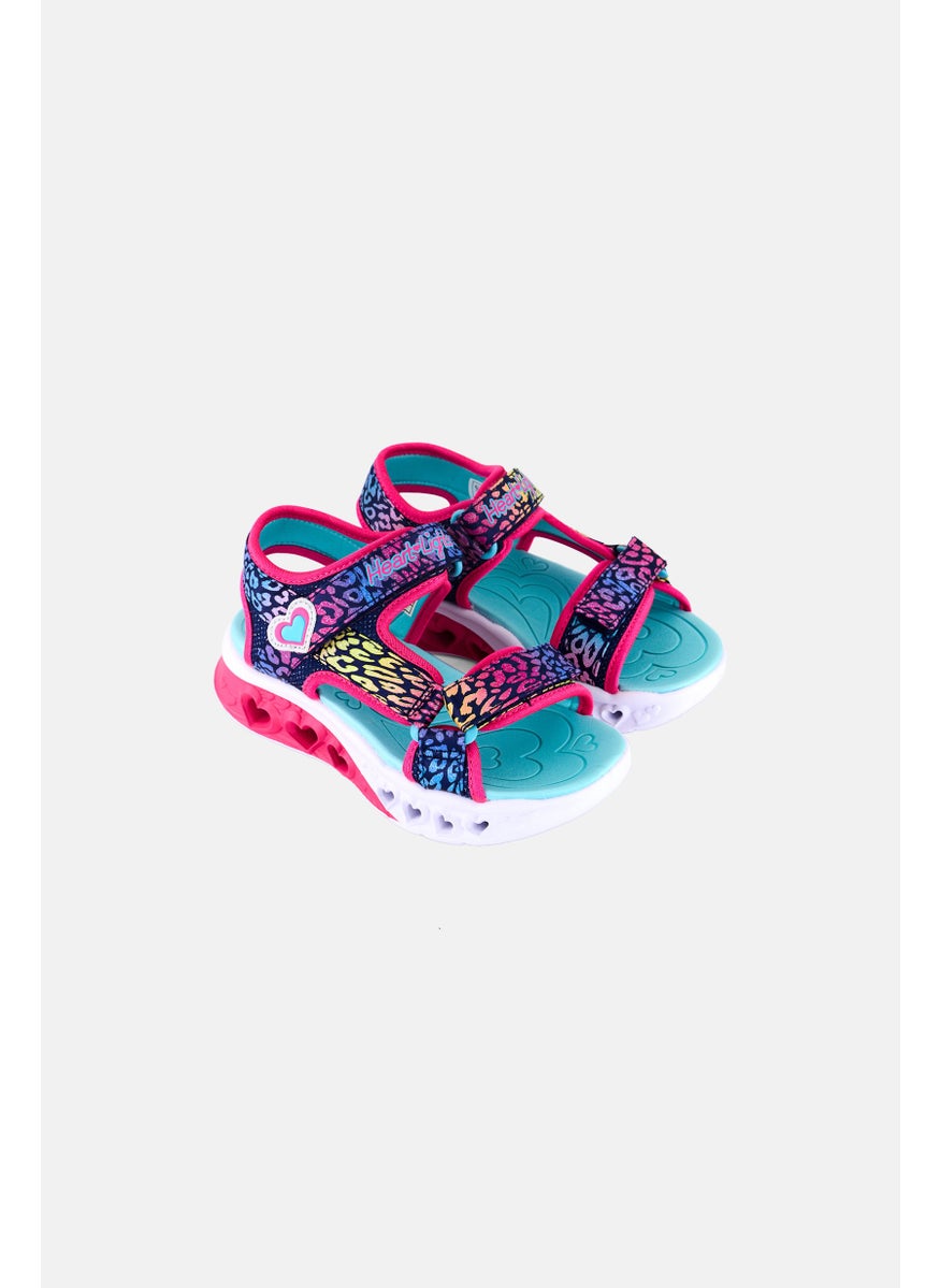 SKECHERS Kids Girl Velcro Closure Sandal, Multicolor  - Image 1