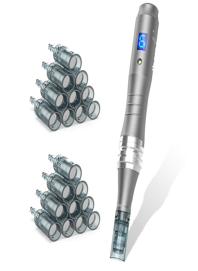 CLETINA Microneeding Derma Roller Pen |Micro Needle Roller Pen for Home Use Microneedle Roller Pen for Women Men Tools - Image 1