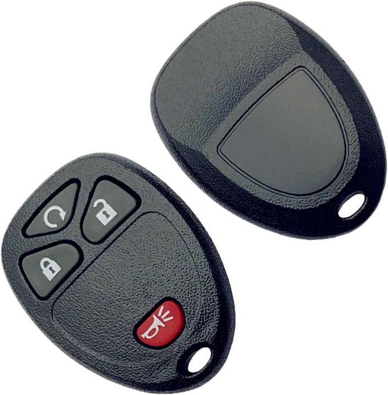 ADUDS Key Fob Shell Replacement for Chevy 2007-2014 Equinox Avalanche Silverado Escalade Tahoe Suburban GMC Yukon 4 Button Car Keyless Entry Remote Control Key Fob Case Cover (4 Button-B) - Image 3