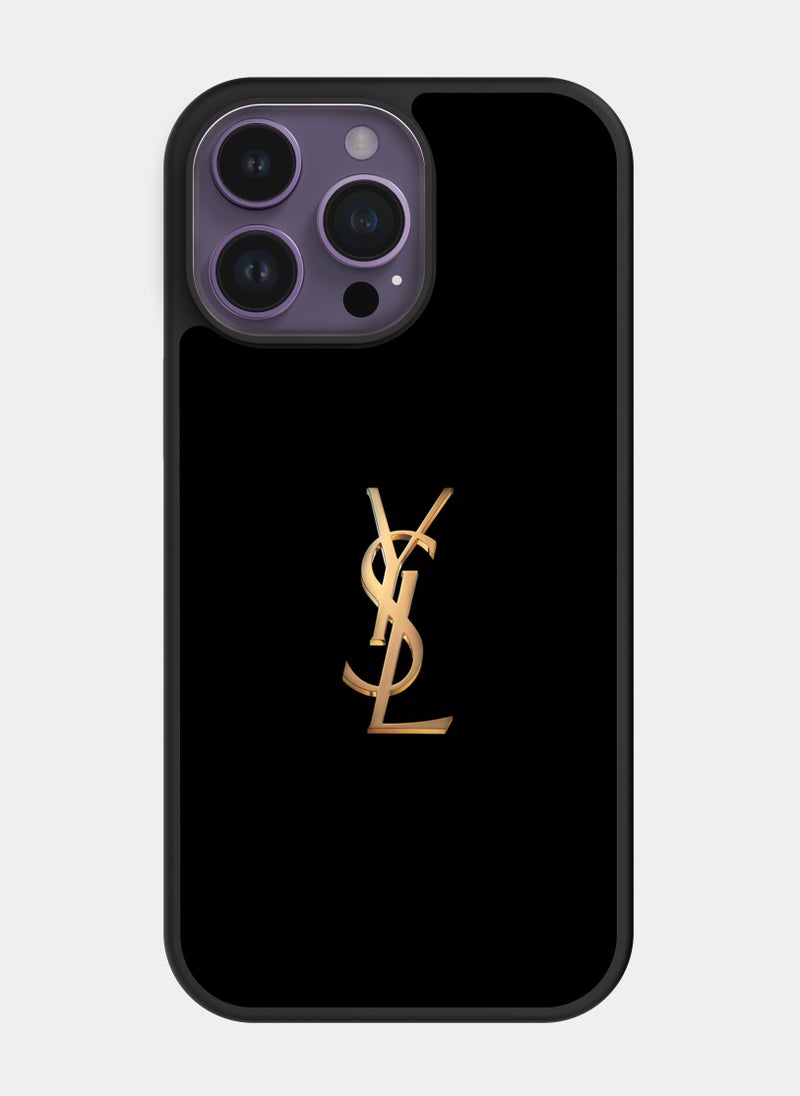 بكسلات كفر ايفون 14 برو ماكس إيف سان لوران اسود - Image 1