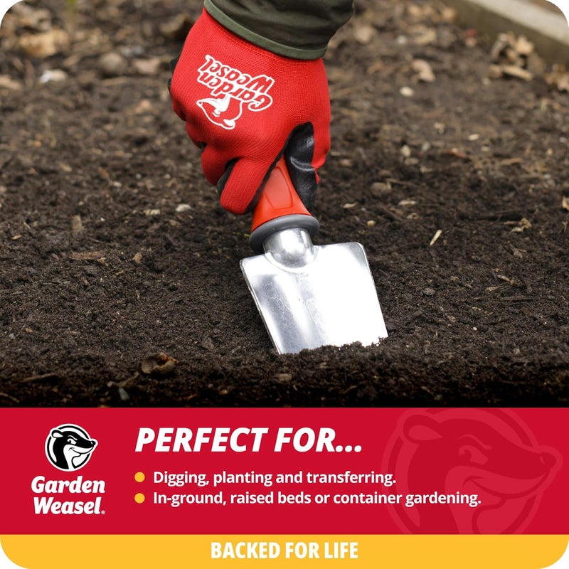 أداة المجرفة اليدوية Garden Weasel 91365، للحفر والزراعة والغرس، مقبض مريح، مقاوم للطقس والصدأ، ضمان مدى الحياة - Image 2
