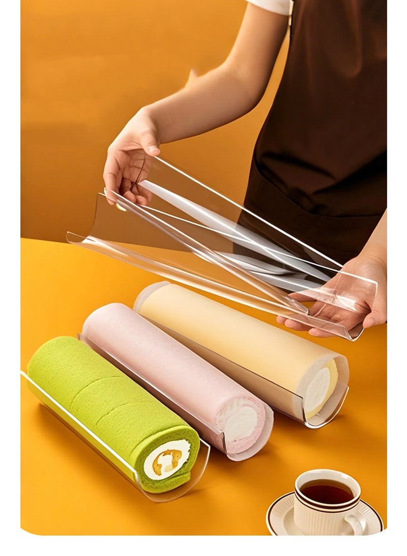 1pcs Premium Acrylic Swiss Roll Mold - Transparent, Food-Safe Baking Tool for Perfect Cake & Pastry Rolls, Ideal for Home & Professional Use - Image 3