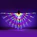 iMucci LED Lights Belly Dance Isis Wings Bellydance Glow Angel dance Wings with Telescopic Sticks Flexible Rods for Adults and Child Multicolor - Image 2