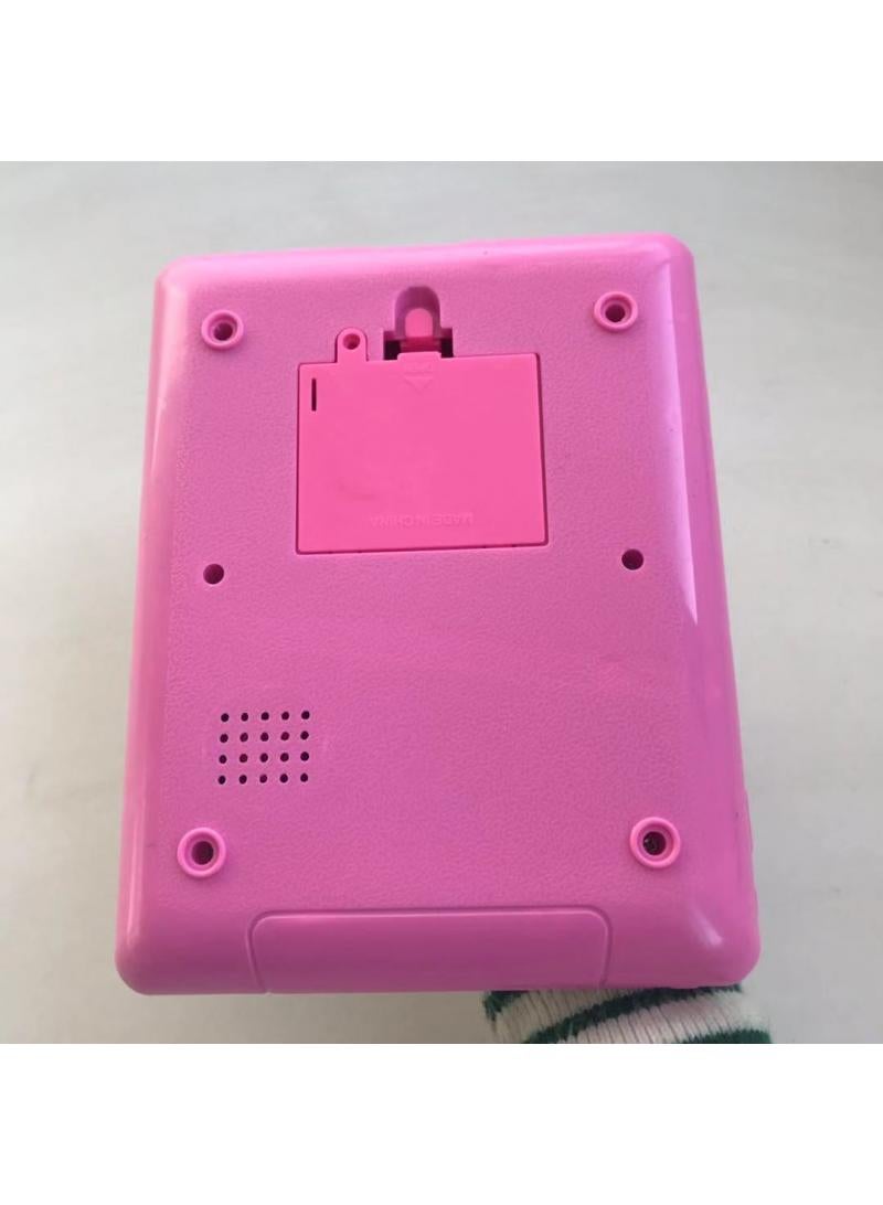English tablet learning machine Children's mini point reading machine Early education story machine kids toys without battery pink 1Pcs  - Image 2