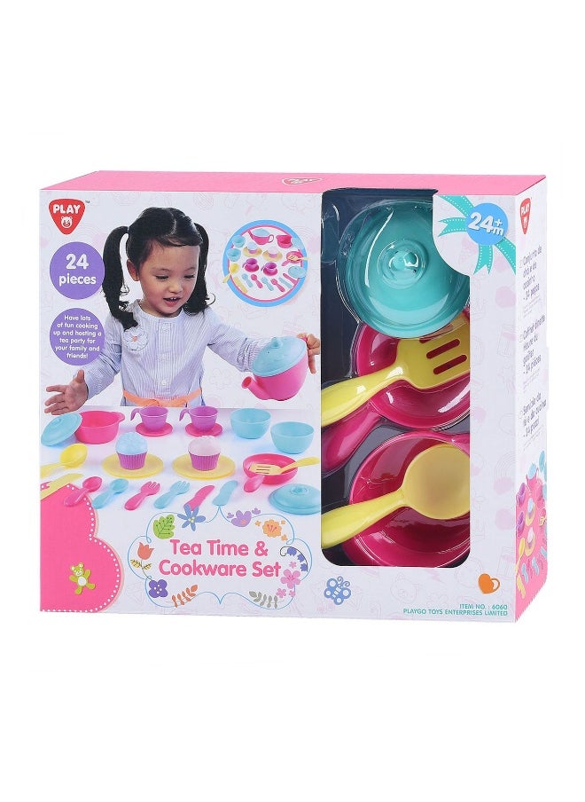 PLAYGO PlayGo Tea Time & Cookware Set (24 Pieces)  - Image 1