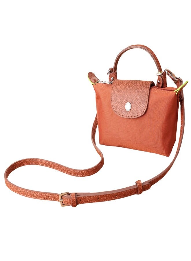KOMHPS Purse Straps Replacement, Leather Handbag Crossbody Shoulder Strap Kit Adjustable for Mini Longcamp Tote Bag Women - Image 4