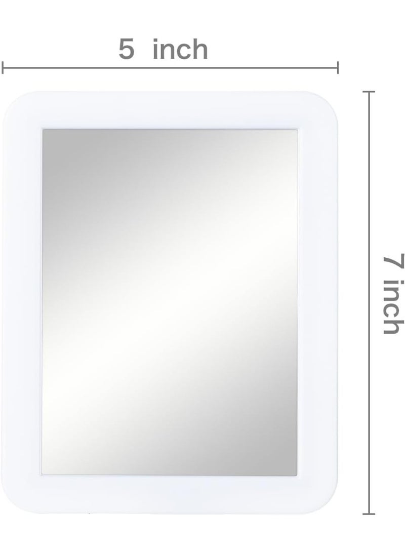Bukela Magnetic Locker Mirror, 5" x 7" Small Mirrors School Locker, Bathroom, Household Refrigerator, Locker Accessory, Office Cabinets, and Home (White) - Image 2
