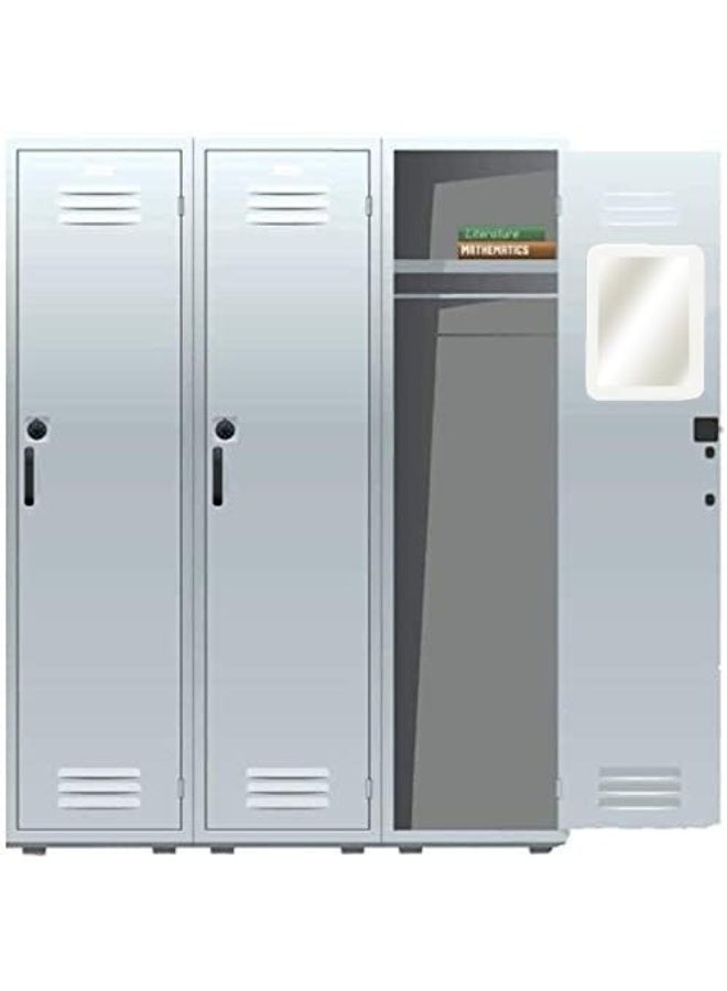 Bukela Magnetic Locker Mirror, 5" x 7" Small Mirrors School Locker, Bathroom, Household Refrigerator, Locker Accessory, Office Cabinets, and Home (White) - Image 3