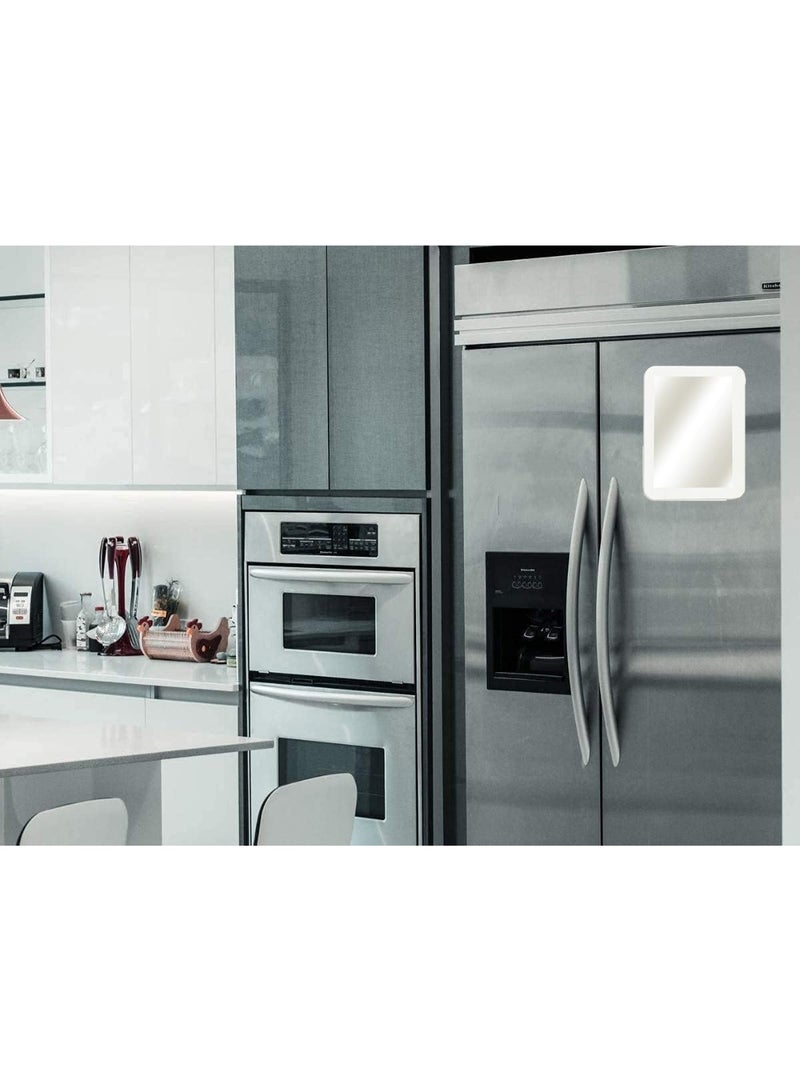 Bukela Magnetic Locker Mirror, 5" x 7" Small Mirrors School Locker, Bathroom, Household Refrigerator, Locker Accessory, Office Cabinets, and Home (White) - Image 4