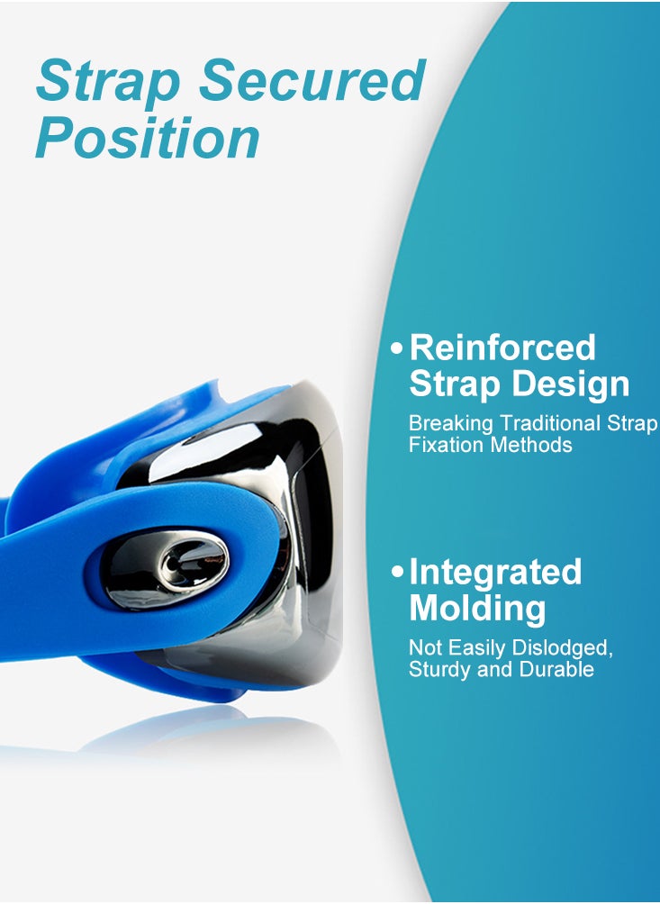 Perfii Swim Goggles for Men Women Teens, Anti-Fog UV-Protection Leak-Proof Swimming Goggles  - Image 4