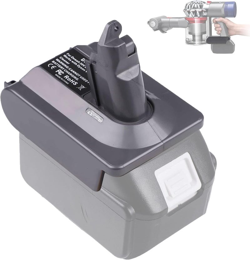 BTRUI محول بطارية Dyson V6 لبطارية Makita 18V ليثيوم لمكنسة Dyson V6 Animal + Fluffy DC58 DC59 DC61 DC62 SV06 اليدوية (محول MT18V6) - Image 1