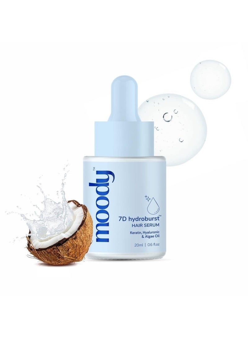  مودي سيروم الهيالورونيك والكيراتين للشعر الغني بفيتامين E وزيت الطحالب | سيروم مضاد لتجعد الشعر | سيروم الكيراتين لنمو الشعر | سيروم الكل في واحد يحمي الشعر من التلوث والرطوبة - Image 1