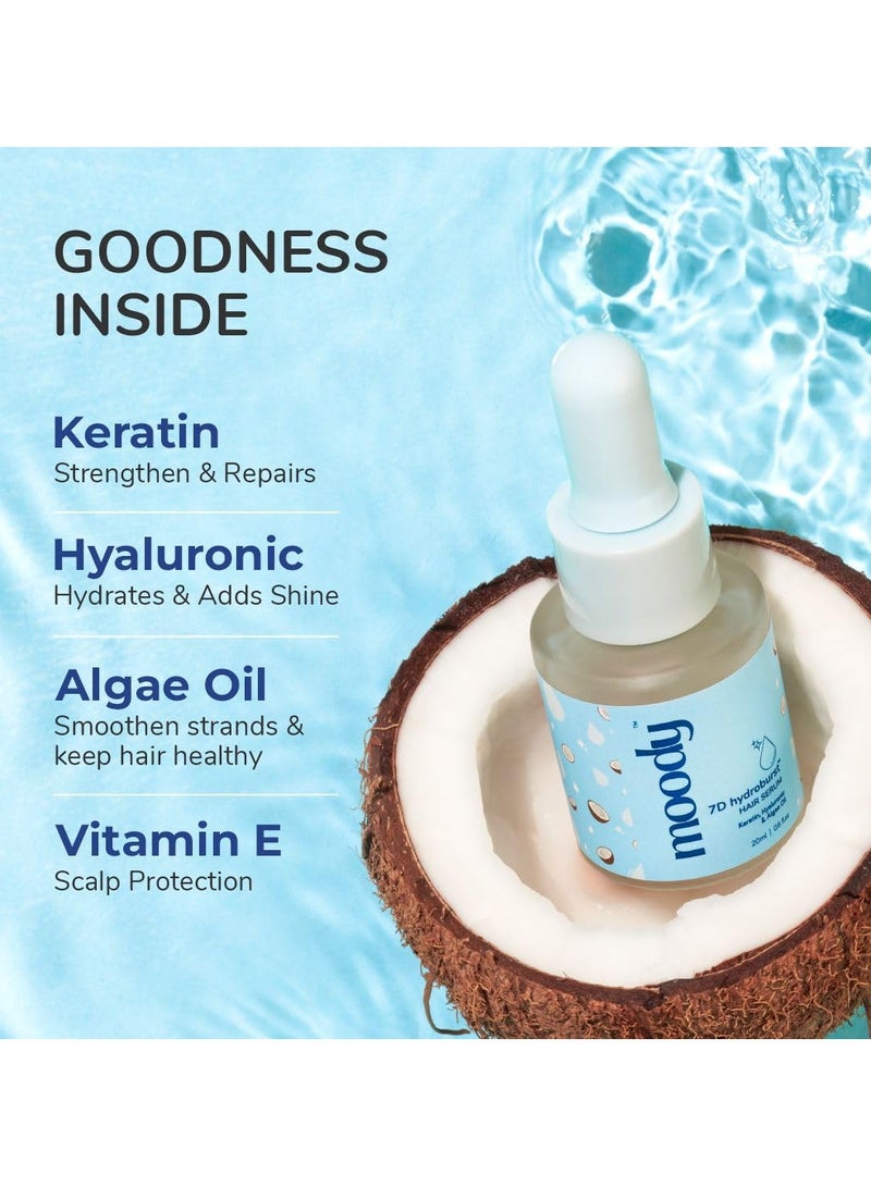  مودي سيروم الهيالورونيك والكيراتين للشعر الغني بفيتامين E وزيت الطحالب | سيروم مضاد لتجعد الشعر | سيروم الكيراتين لنمو الشعر | سيروم الكل في واحد يحمي الشعر من التلوث والرطوبة - Image 4
