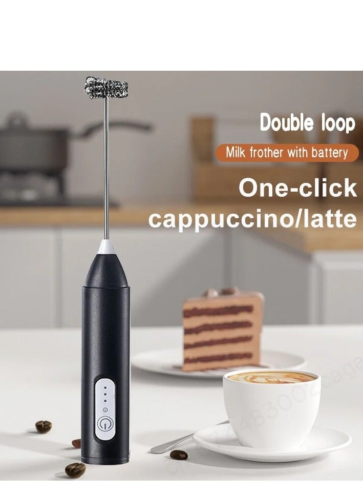 زوبا مضرب نسكافيه، الة صنع رغوة الجبن الكهربائية المحمولة باليد لاعادة الشحن بمنفذ USB مع خفاقة من الستانلس ستيل، الة خفق الكابتشينو والشوكولاتة الساخنة والميلك شيك و  لخفق البيض- 012-ميني - Image 3