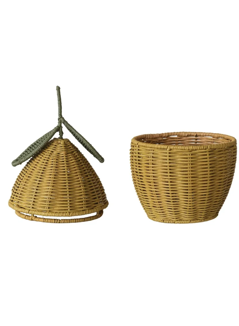 The Saffron Souk When Life Gives You Lemons Rattan Basket