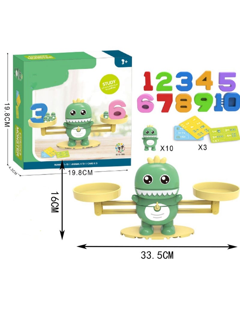 Dinosaur Monster Balance, Math Puzzle Early Education Enlightenment Table Game, Children'S Balance Toy, Suitable For Children Over 3 Years Old, Learning And Educational Tools For Boys And Girls, Gift - Image 2
