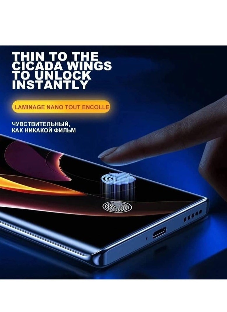 vesus Samsung Galaxy S23 Ultra Privacy Screen Protector,Ceramic Matte Soft Film for Samsung Galaxy S23 Ultra 5G (6.8"), Full Adhesive, Anti-Scratch, 3D Curve Fit, Touch Sensitive (Ceramic Matte Privacy) - Image 4