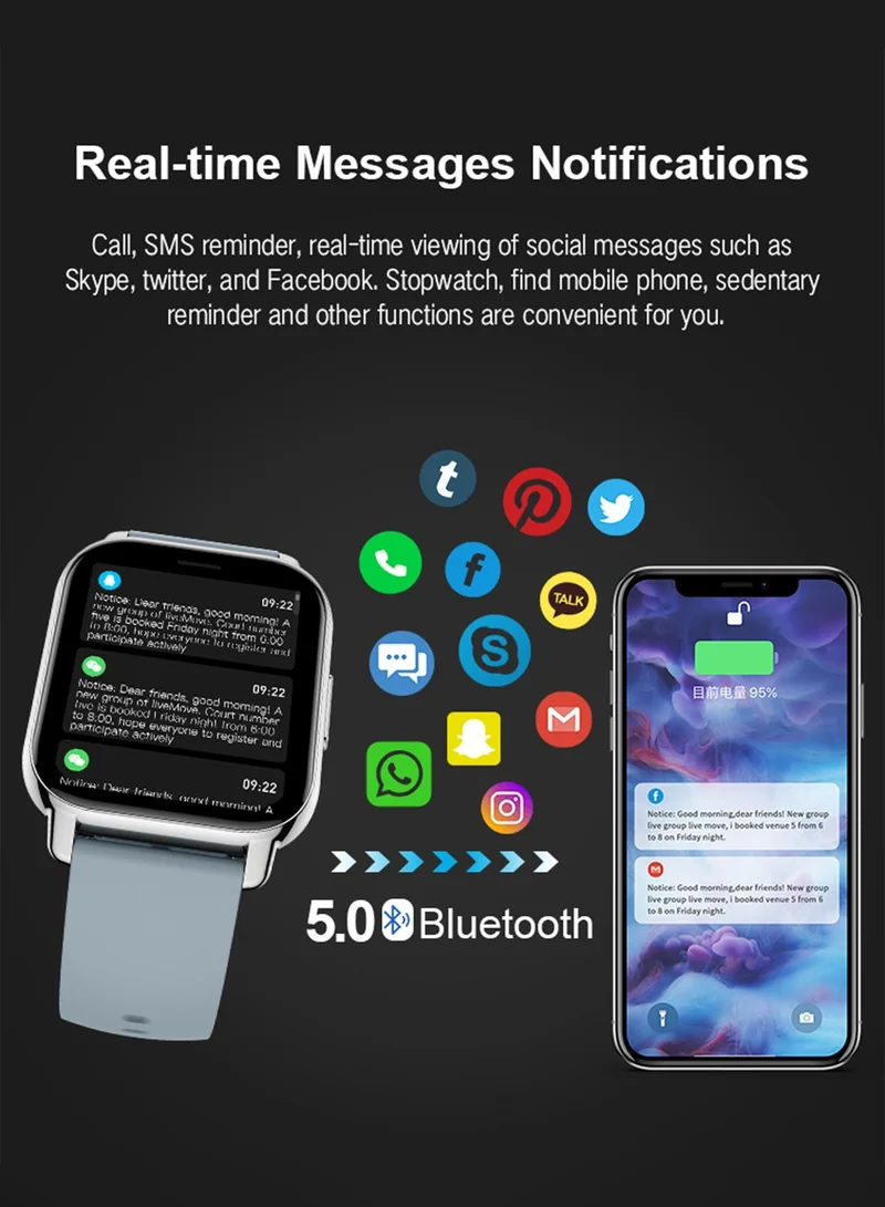 Seventy Five Smart Watch With Bluetooth Call,Multiple Health & Fitness Features