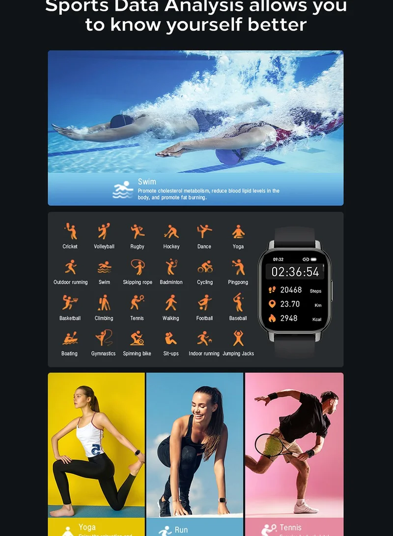 Seventy Five Smart Watch With Bluetooth Call,Multiple Health & Fitness Features