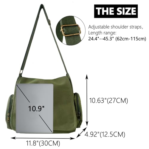 CHICGLOW Personalized Pattern Messenger Bag Cute Canvas Crossbody Bags Women/Men Shoulder Handbags Hobo Purses with Pockets - Image 4