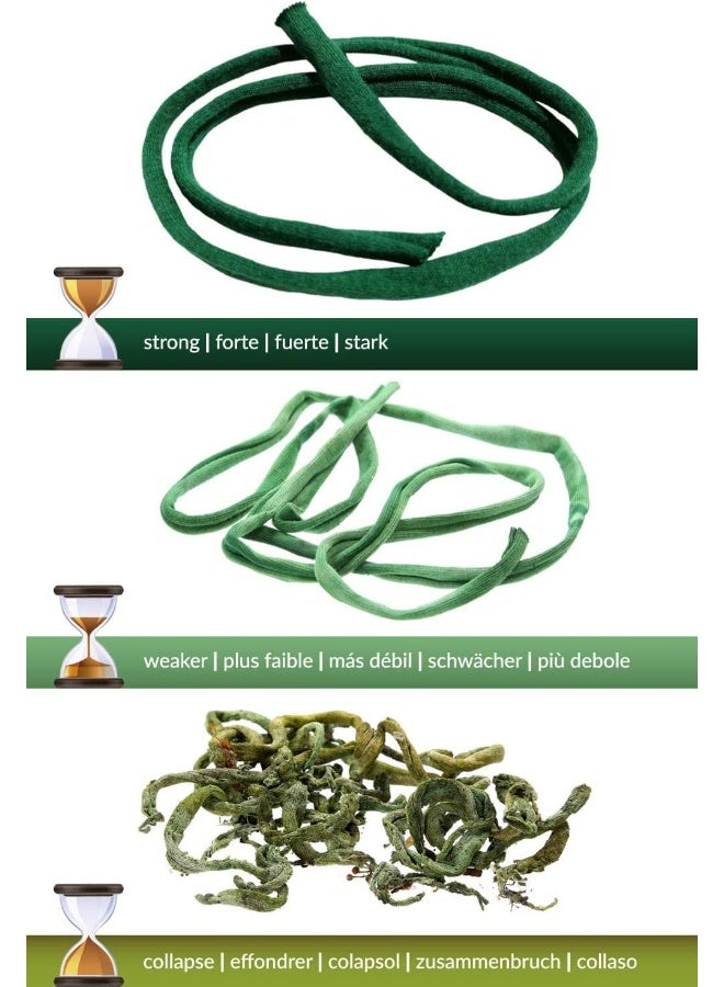 Biostretch , Soft Stretchy Garden Twine | Environmentally Friendly And Supporting Plant Ties | Smart Non-Twist Wire Plant Ties | Flexible Cut-To-Length Plant Tape (Bio Roll (Green) X 1)  - Image 2