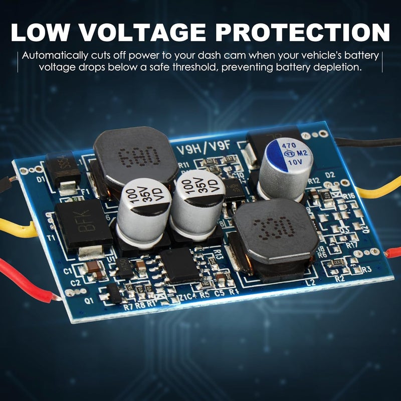 pelsee مجموعة توصيل كاميرا داش Pelsee P1 Duo - كابل شحن 12V-24V إلى 5V مع أسلاك فيوز وأداة تركيب - Image 3