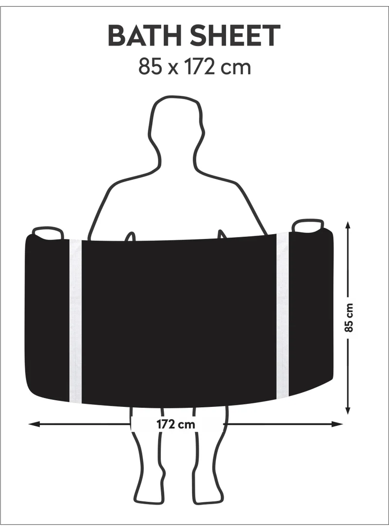 دوناتيلا طقم ملاءة حمام من القطن الممشط 100% 2 قطعة (85 * 172 سم) 600 جرام لكل متر مربع منشفة كبيرة ، ماصة للغاية ، سريعة الجفاف ، أفضل منشفة للحمام والسبا والفندق