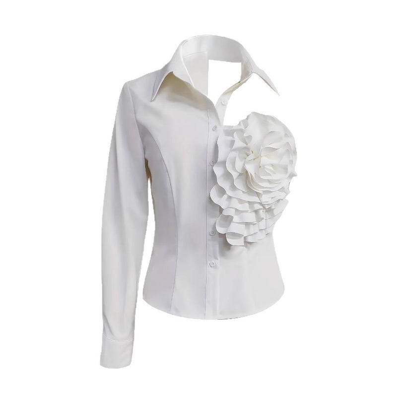 Women's Off-Shoulder Floral Cotton Blouse - Image 5