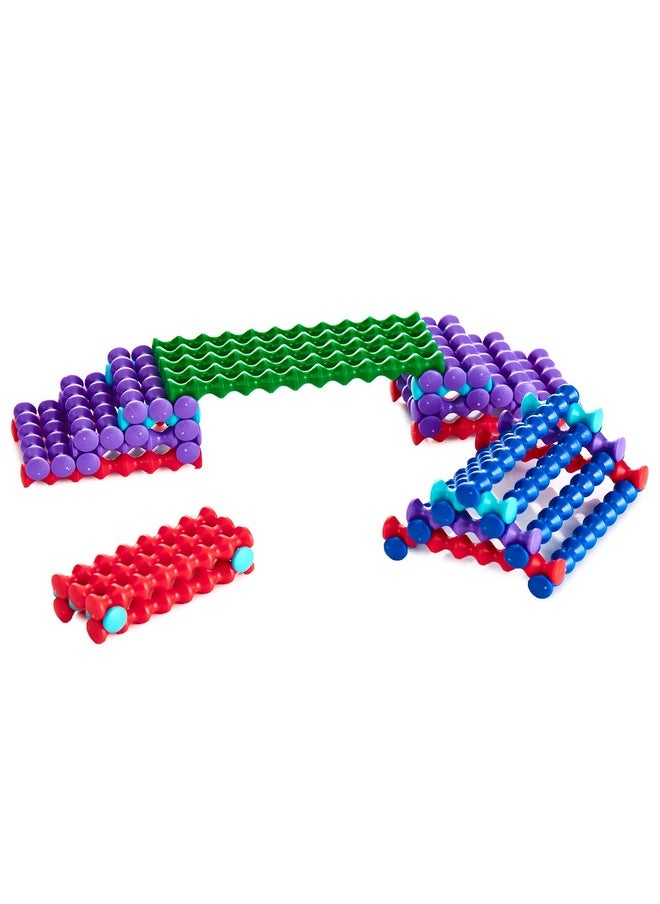 Popular Playthings POPULAR PLAYTHINGS Playstix Master Set Construction Toy Building Blocks 141 Piece Kit  - Image 5