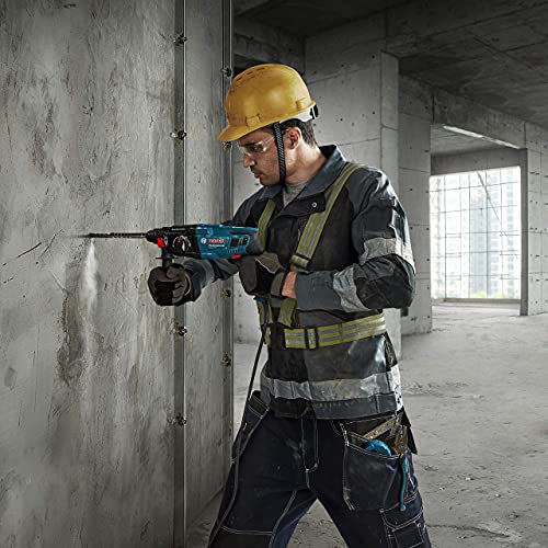 BOSCH بوش GBH 220 مطرقة كهربائية دوارة سلكية مع SDS بلس، 720 واط، 2 جول، 2.3 كجم، 3 أوضاع، للخرسانة، المعدن والخشب + حقيبة حمل، ضمان لمدة سنة من بوش، أزرق - Image 2