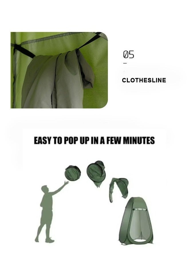 رولستيمي ملابس خارجية ، دش ، خيمة ، موقع تخييم ، مرحاض ، غرفة منبثقة ، مأوى للخصوصية ، متعدد الأغراض 190 * 120 سم - Image 5